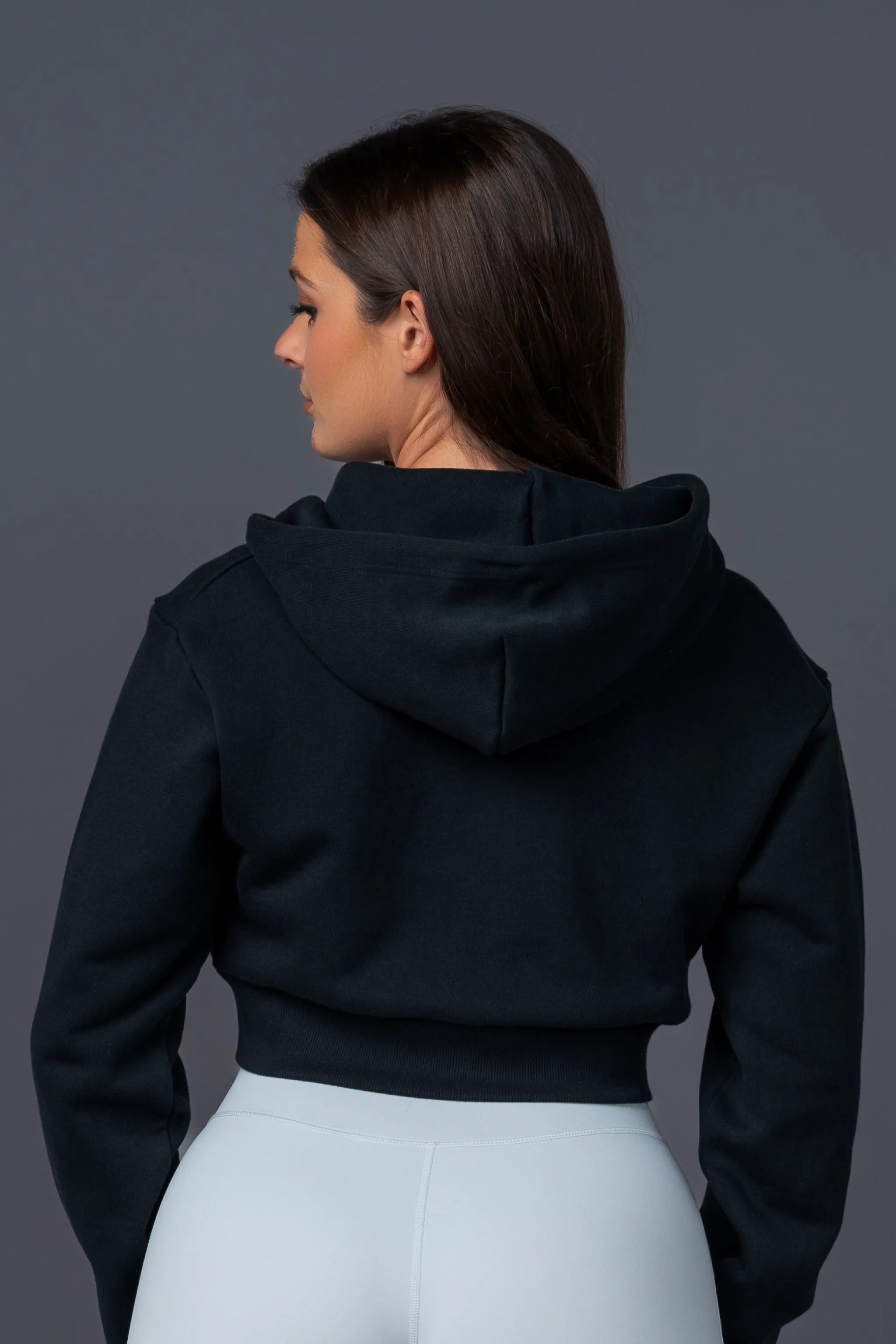 Cropped Zip Hoodie