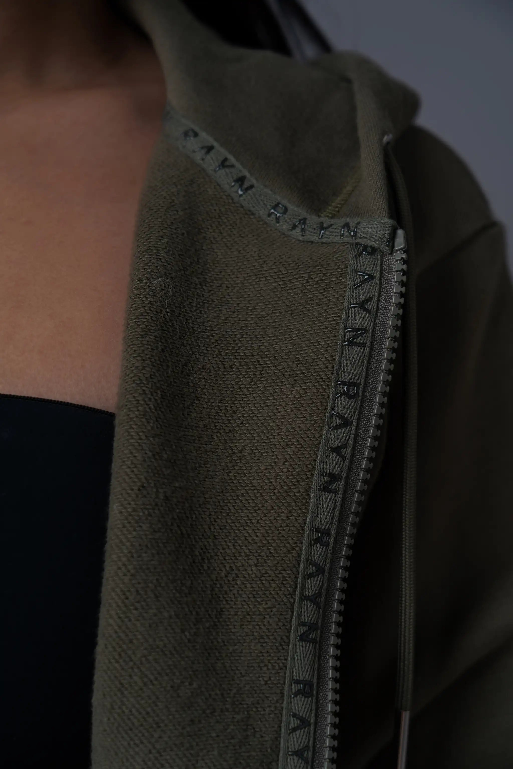 Cropped Zip Hoodie