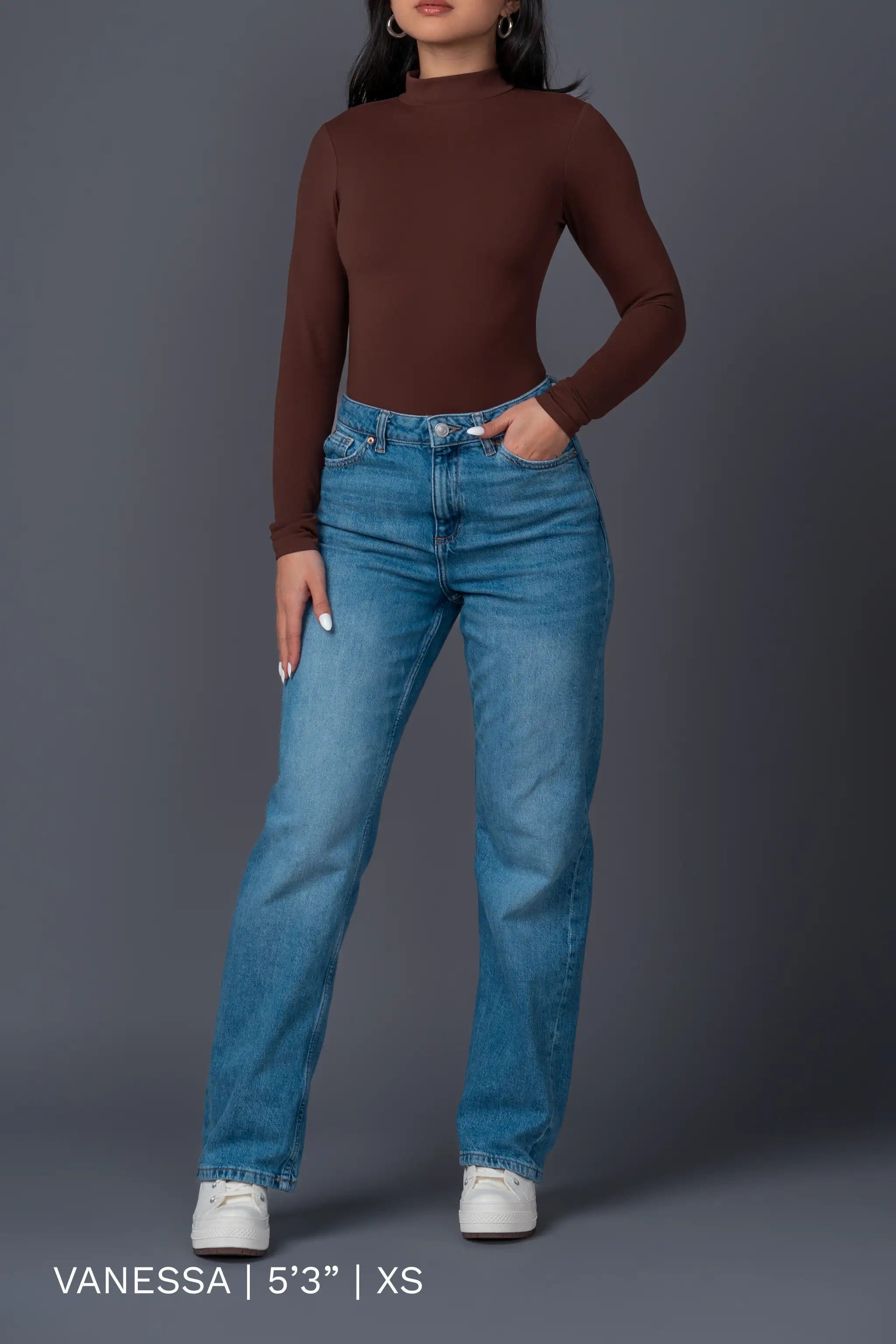 Mock Neck Long Sleeve Bodysuit