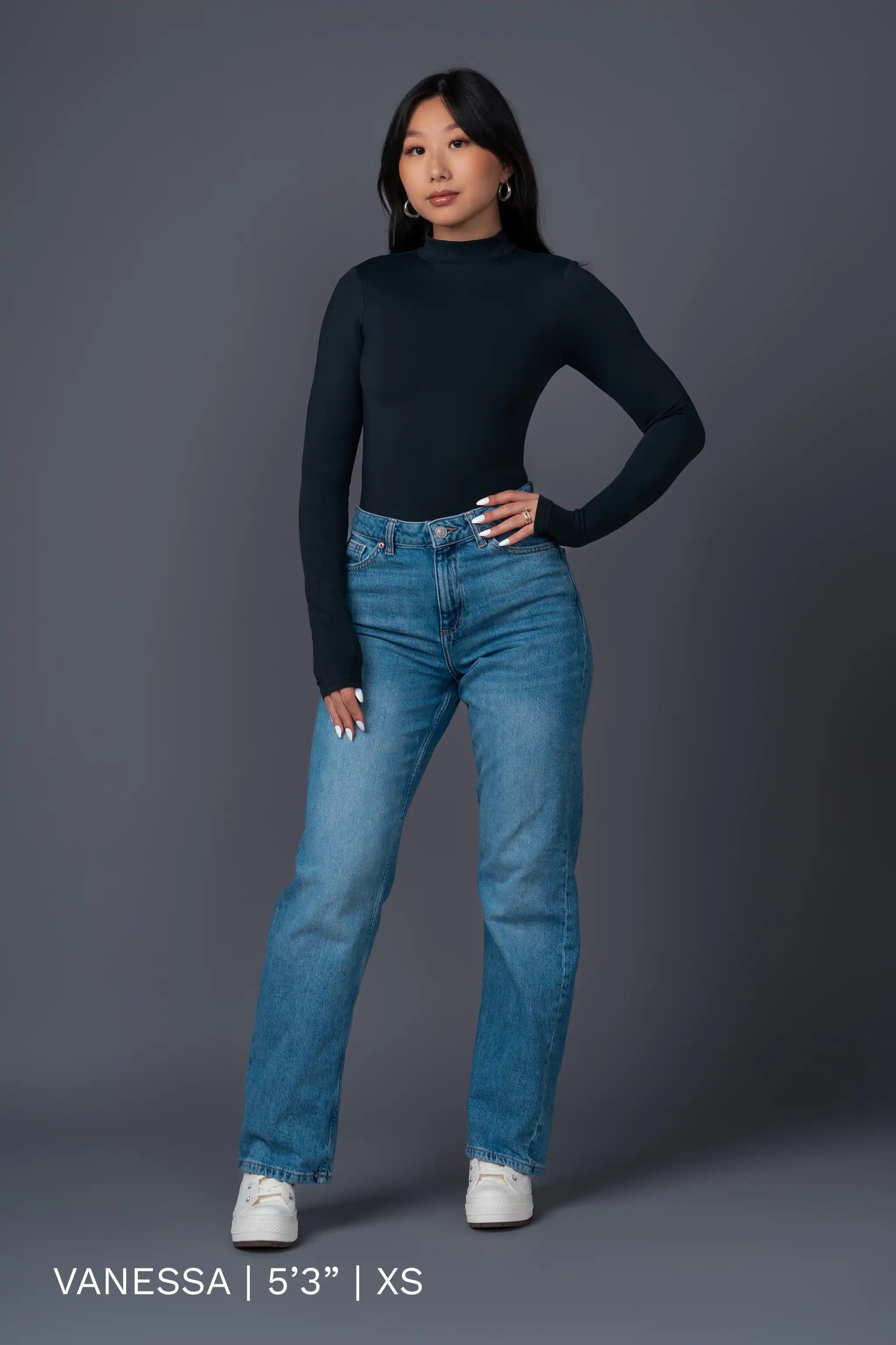 Mock Neck Long Sleeve Bodysuit