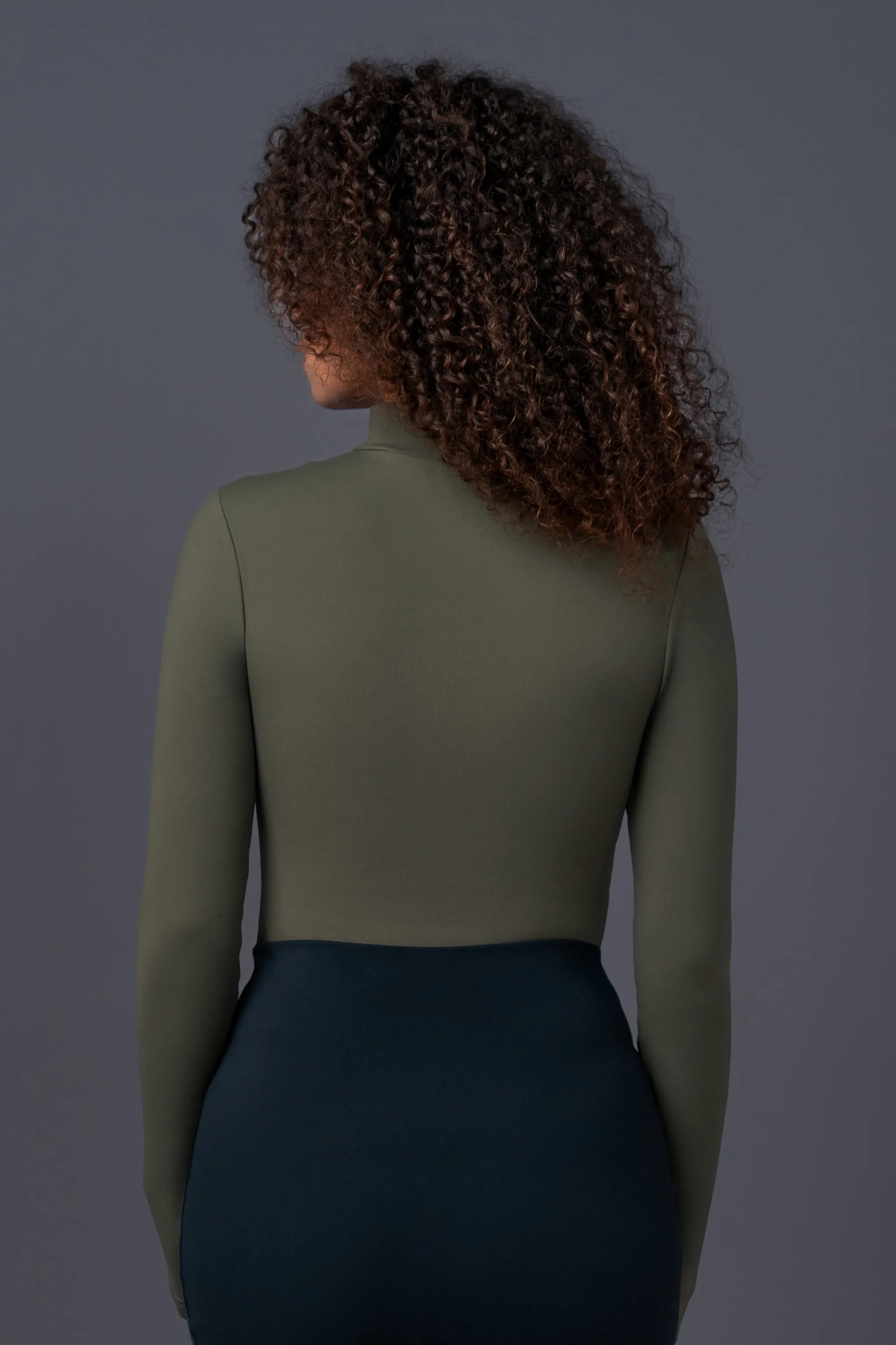 Mock Neck Long Sleeve Bodysuit