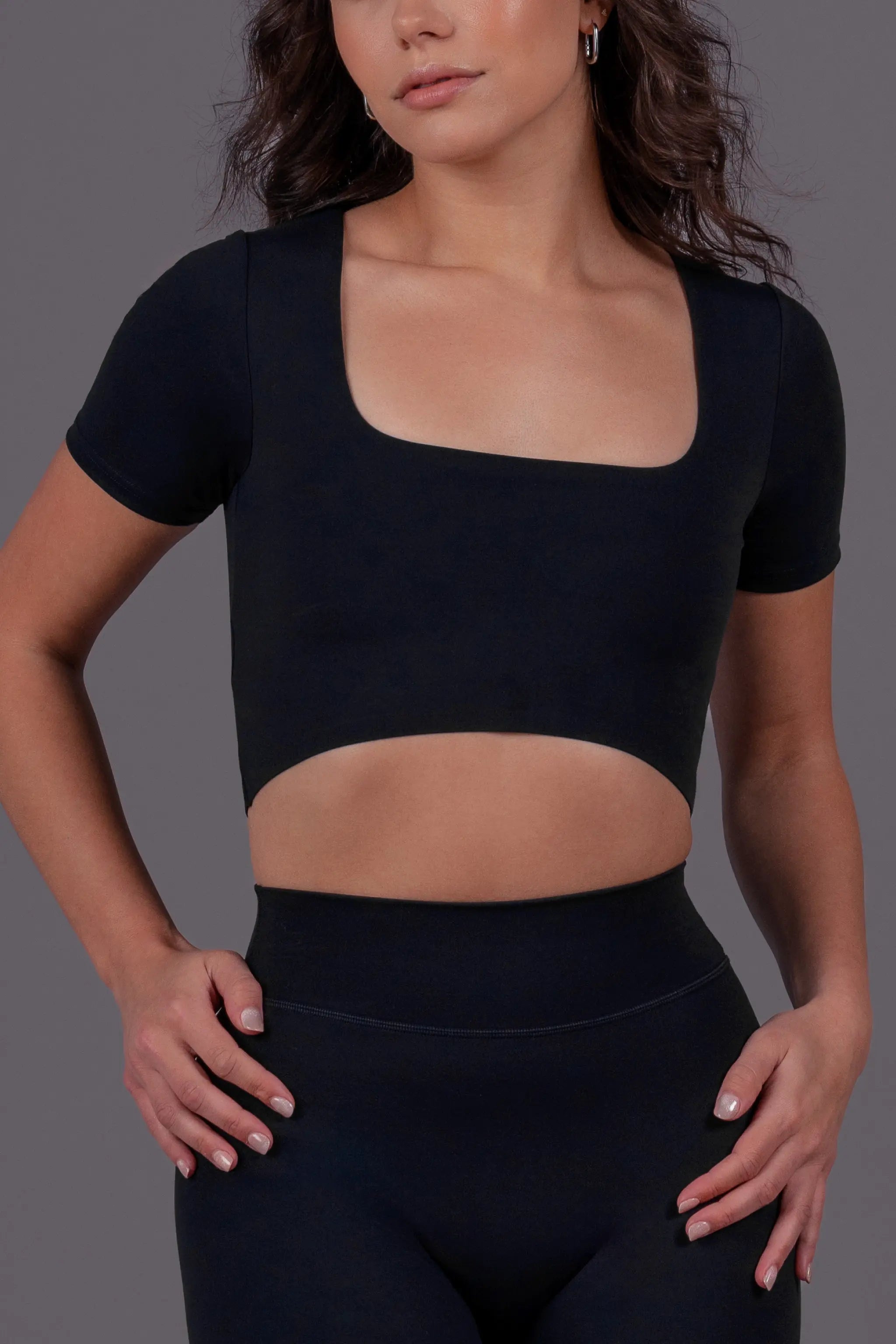 Square Neck Crop Tee